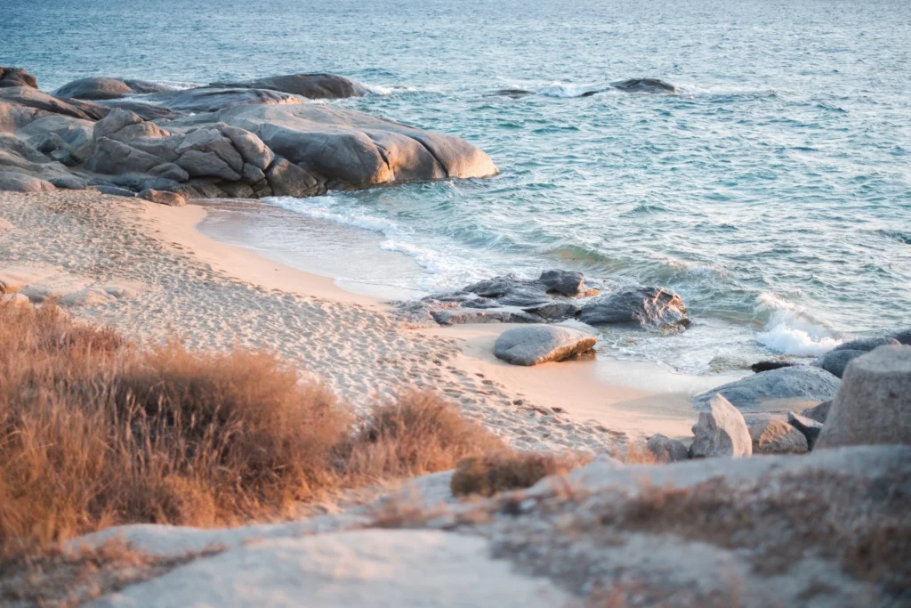 plages de naxos cyclages grece