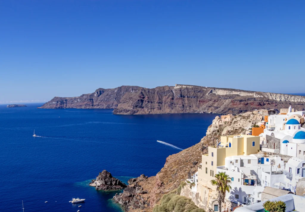 santorin ou mykonos vue